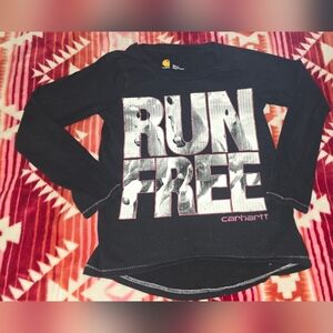 Carhartt Youth XS Run Free Long Sleeve Graphic Shirt